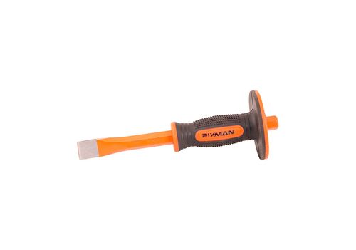 Cincel Plano Acero Con Mango Protector