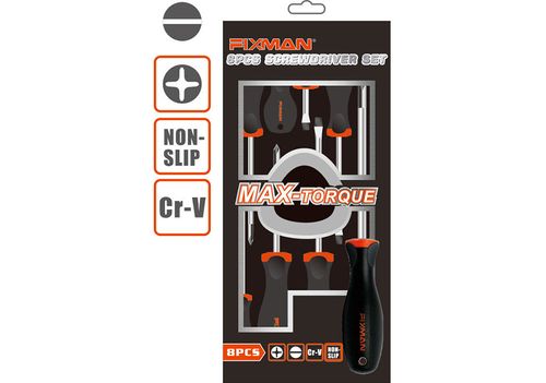 Juego Atornilladores Plano/Cruz Industrial