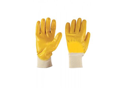 Guante Anticorte Nitrilo Amarillo Elasticado (Par)