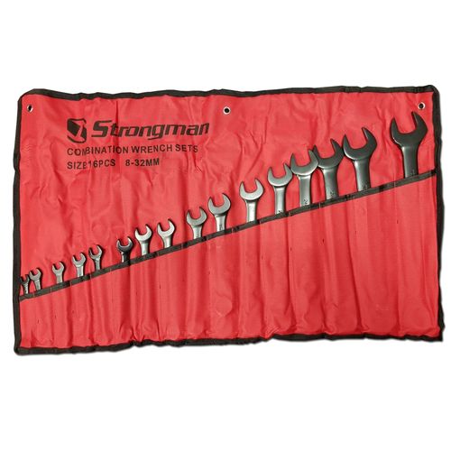 Juego Llave Punta/Corona Dicromatado Negro milimetros 16Pz