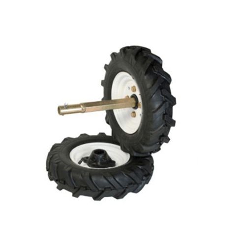 Rueda Carretilla Tractor Neumatica 400 X 8" Con Eje Acero
