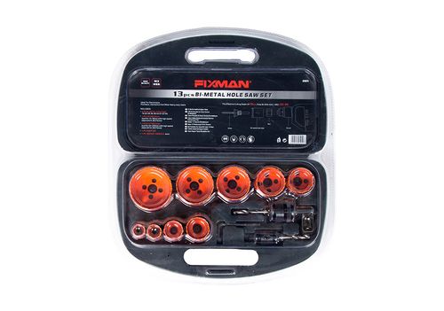 Juego Sierras Copa Bi Metal 19-22-29-35-38-44-51-57-64 +2 Guias Y Adaptador 13Pz