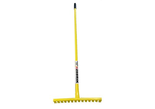 Rastrillo Constructor Acero 16 Dientes Mango Fibra Vidrio