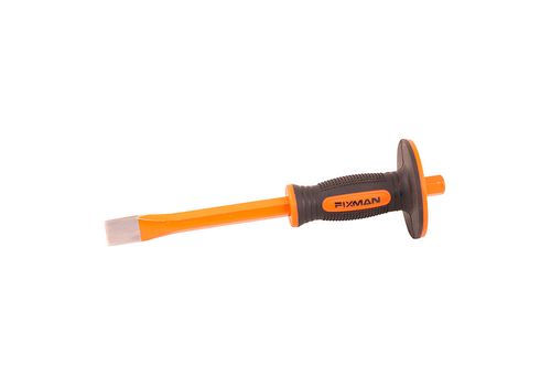 Cincel Plano Acero Con Mango Protector