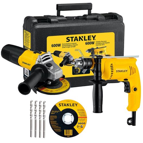 Kit Taladro Percutor 13Mm 600W 220V + Esmeril Angular 4 1/2" 600W + Disco Shg6061Ka B2C / Shg6