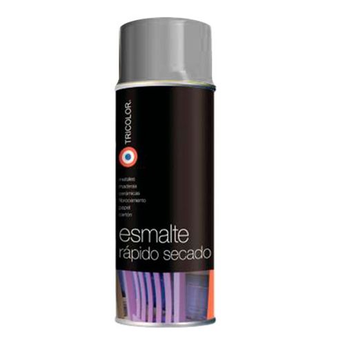 Esmalte Spray Gris Perla Brillante Envase 485Ml