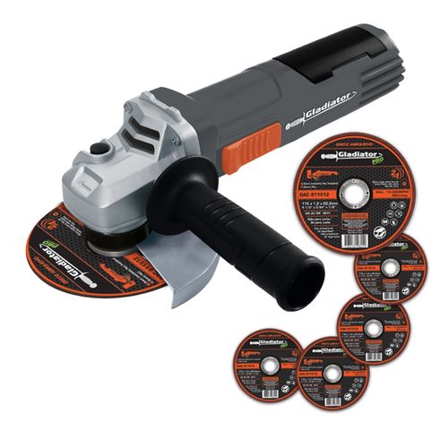 Esmeril Angular 4.1/2" 800W 220V + 5 Discos De Corte (Aa615/5)