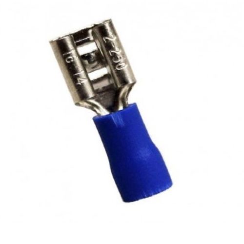 Terminal Hembra Aislante Azul Sin Aislacion 14 16Awg