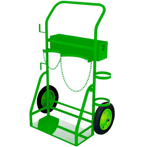 Carro Acero Porta Cilindros Oxicorte Incluye Caja Porta Herramientas
