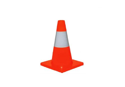 Cono Seguridad Reflectante Naranjo 18" Simple Cinta