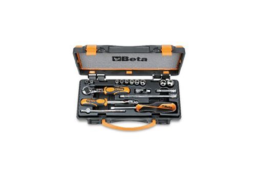 Juego Dados Hexagonal [1/4"]  3/16" 9/16" + 07 Accesorios 17Pz (900As/C10)