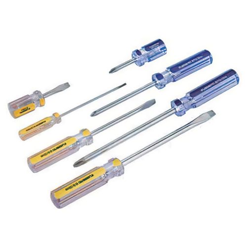 Juego Atornilladores Plano/Cruz Industrial 7Pz