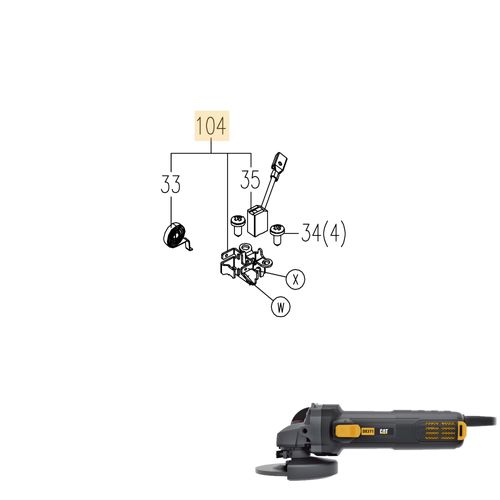 Escobillas Cat (Dx371 P104)