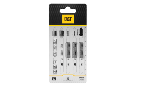 Juego 5 Hojas Sierra Caladora Madera T101B 75MM CAT DA06003