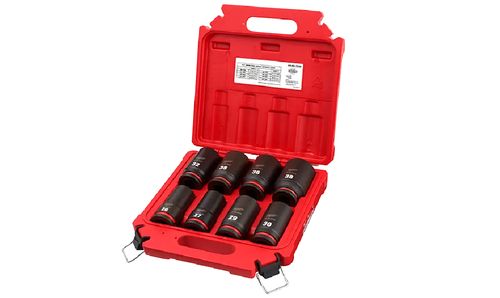 Juego Dados Impacto Largo 3/4" Hex. 8PZ 26-38MM 49-66-7020 MILWAUKEE