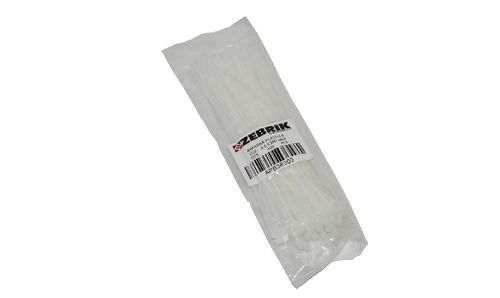 Amarra plastica blanca (100 unid) zebrik