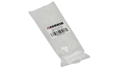 Amarra plastica blanca (100 unid) zebrik