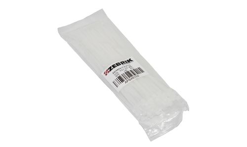 Amarra plastica blanca (100 unid) zebrik