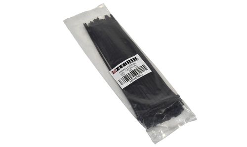 Amarra plastica negra (100 unid) zebrik
