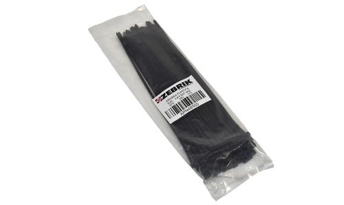 Amarra plastica negra (100 unid) zebrik