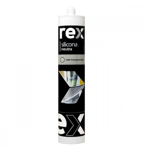 Silicona Neutra Transparente Cartucho 300 ML Rex 30280