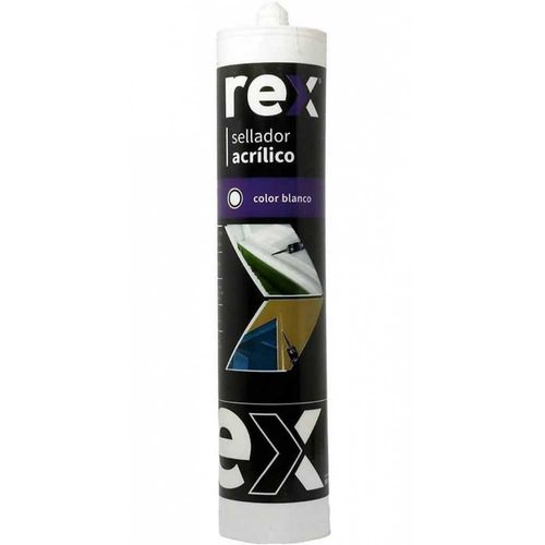 Sellador Acrilico Blanco Cartucho 300ml REX 30123