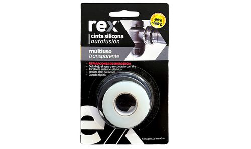 Cinta Silicona Autofundente Transparente 1Un REX 30483