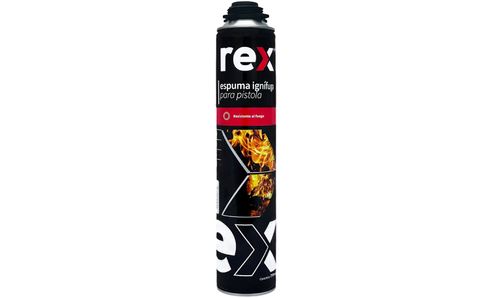 Espuma Poliuretano Ignifuga Uso Pistola Tarro 750ML REX 30491
