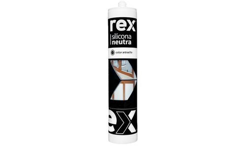 Silicona Neutra Antracita Cartucho 300ML REX 30497