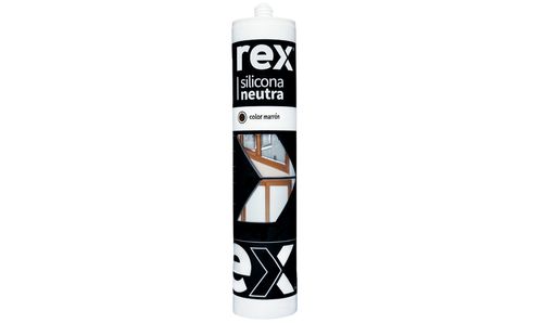 Silicona Neutra Marron Cartucho 300ML REX 30498