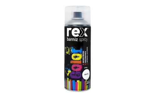 Pintura Spray Barniz Mate 400ML REX 60046