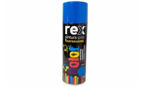 Pintura Spray Florescente Azul 400ML REX 60053