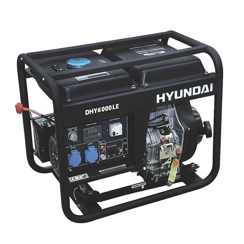 Generador Diesel 5/5, S KW/KVA Partida Electrica Monofasico Abierto 78DHY6000LE HYUNDAI