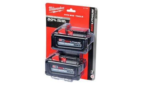 Pack 2 Baterias M18 HIGH OUTPUT XC  6.0AH REDLITHIUM BLISTER #48111862 MILWAUKEE