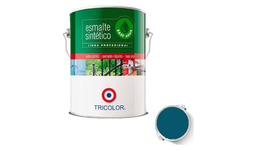 Esmalte sintetico Base Agua Azul Pacifico 9633234603  Galon TRICOLOR
