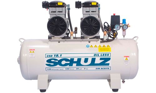 Compresor de Aire CSD18,1/100L 3HP 220V Sin Aceite 93113290 SCHULZ