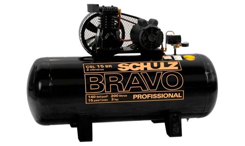 Compresor de Aire CSL15BR/200L 3HP 220V Monofasico  Bravo 93233970 SCHULZ