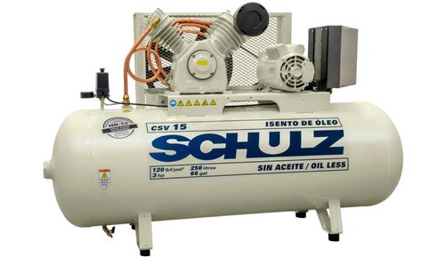 Compresor de Aire CSV15/250L 3HP 220V Sin Aceite 93233710 SCHULZ