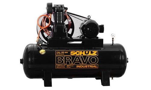 Compresor de Aire CSL40BR/350L 10 HP 380V/660V Trifasico Bravo 93182460 SCHULZ