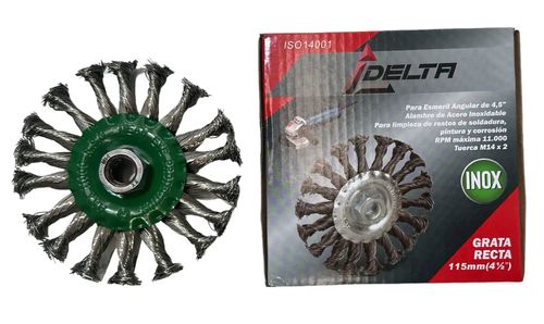 Grata Plana Trenza 4.1¡2 X M14 Granel DELTA