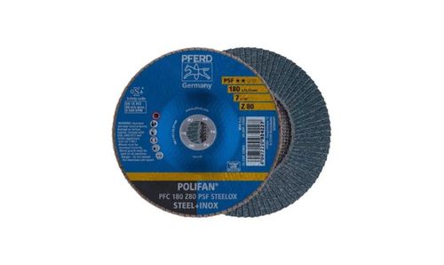 Disco Traslapado Polifan Metal Inox 7180mm Grano 80 PSF un PFERD