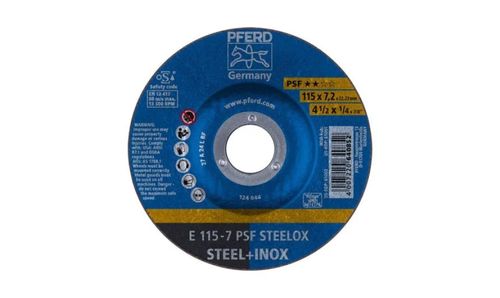 Disco Desbaste 4.1¡2 pulgadas 115 X 7mm Acero Caja 10 Unidades PFERD