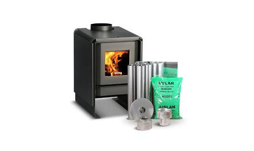 Pack Estufa a Lena ECO 350 + Kit de Instalacion