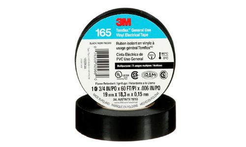 Cinta Electrica Scotch 19mm X 9 mts Temflex 165 negra 3M