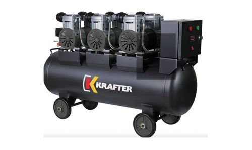 Compresor Libre de Aceite 1.5KWX3 100L