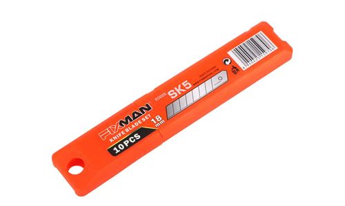 Cuchillo con Hoja Desprendible 18mm x 10Pcs E0225 FIXMAN