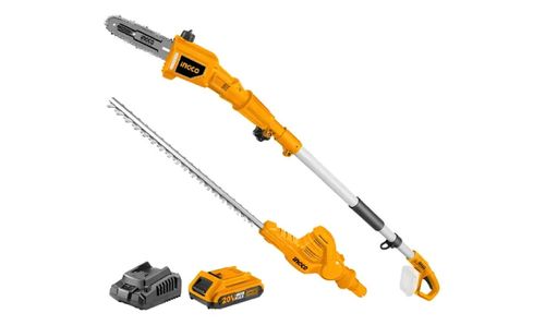 Cortasetos y Motosierra C/Pertiga 20V C/Bat + Carg CPTS201681 INGCO