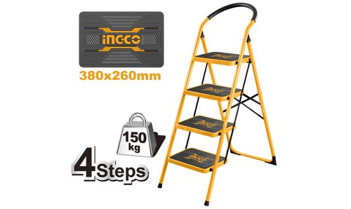 Escalera Acero Tubular 4PL 150KGHLAD09041 INGCO