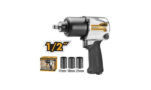 Pistola de Impacto Neumatica 1/2 Presion Aire 6.2BAR (90PSI) AIW12562 INGCO