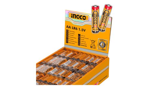 Pila Alcalina AA 1,5V Caja 128 un HAB2A01 INGCO